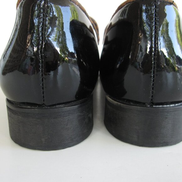 Girotti Handmade Slip-On Shoes Black Patent Leather Opera Pumps Mens Size 39 main image 5